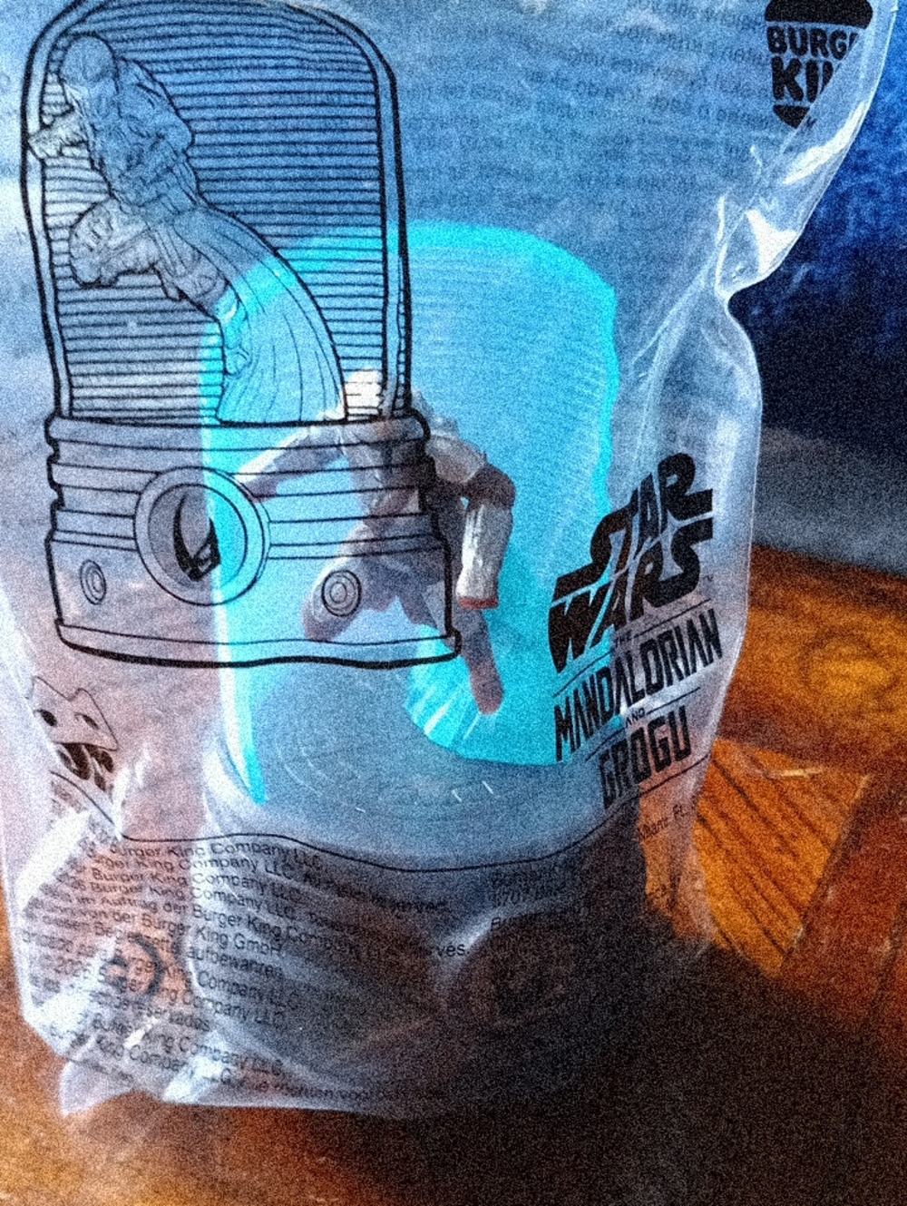 Burger King Star Wars Storm Trooper Plush in Blue and Black Packaging